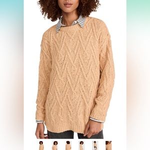 Free people isla sweater in camel